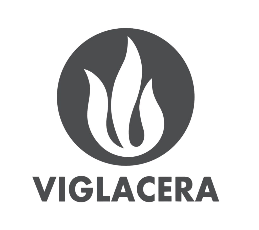 Logo Viglacera đen trắng