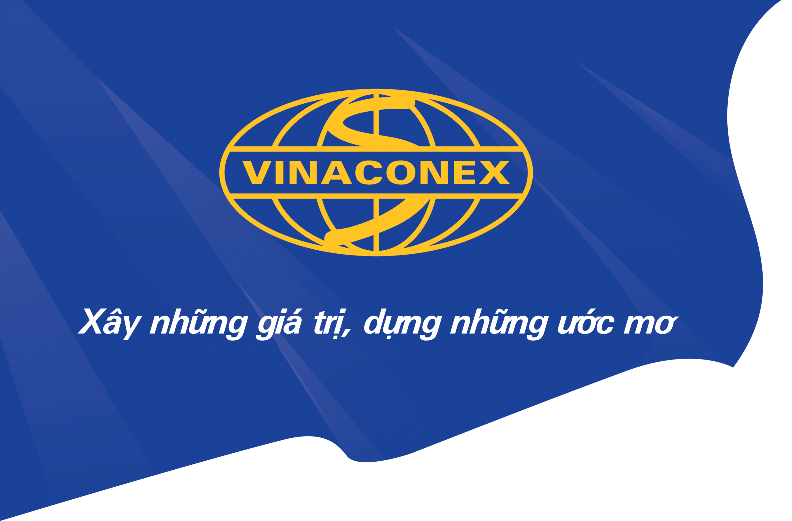 Logo Vinaconex phiên bản màu vàng