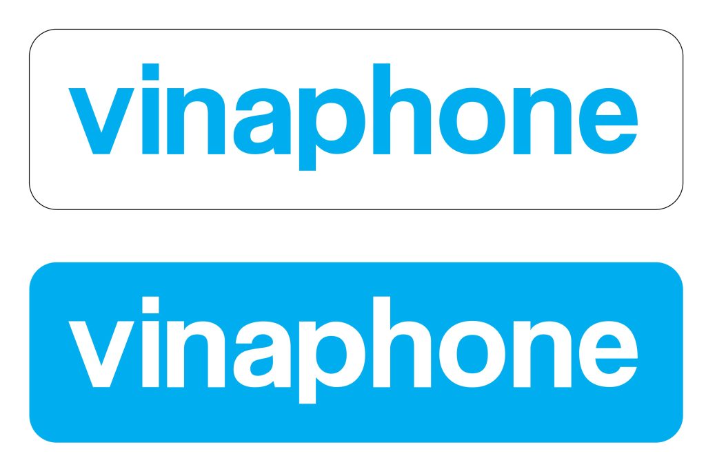 Logo VinaPhone với phong cách tối giản, sử dụng font chữ hiện đại