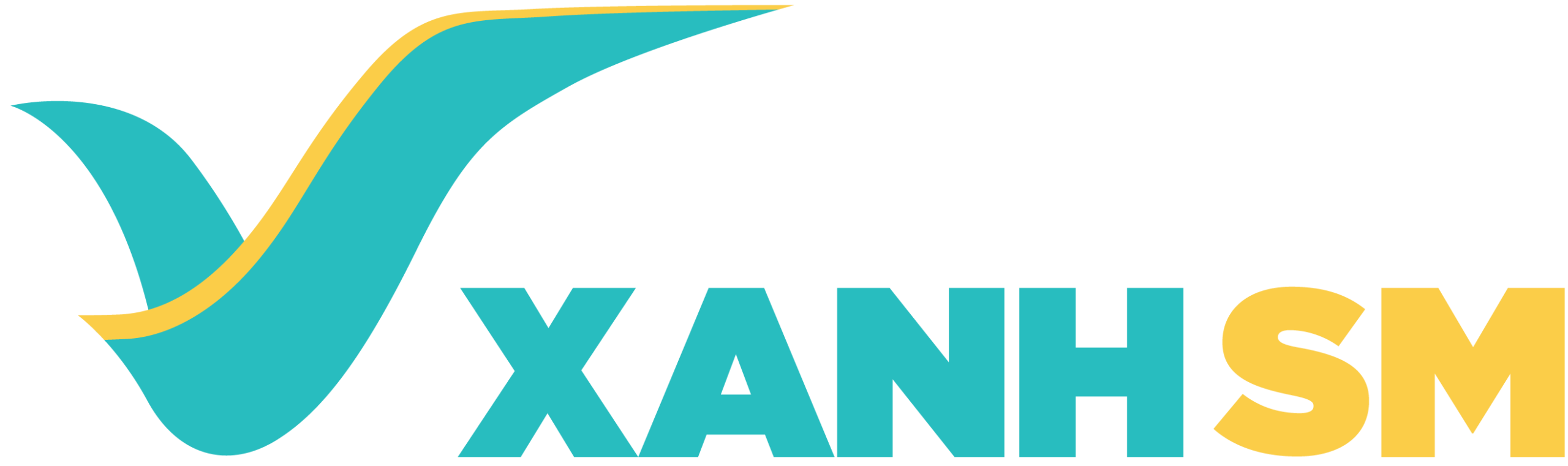 Logo Xanh SM nổi bật trên nền trắng