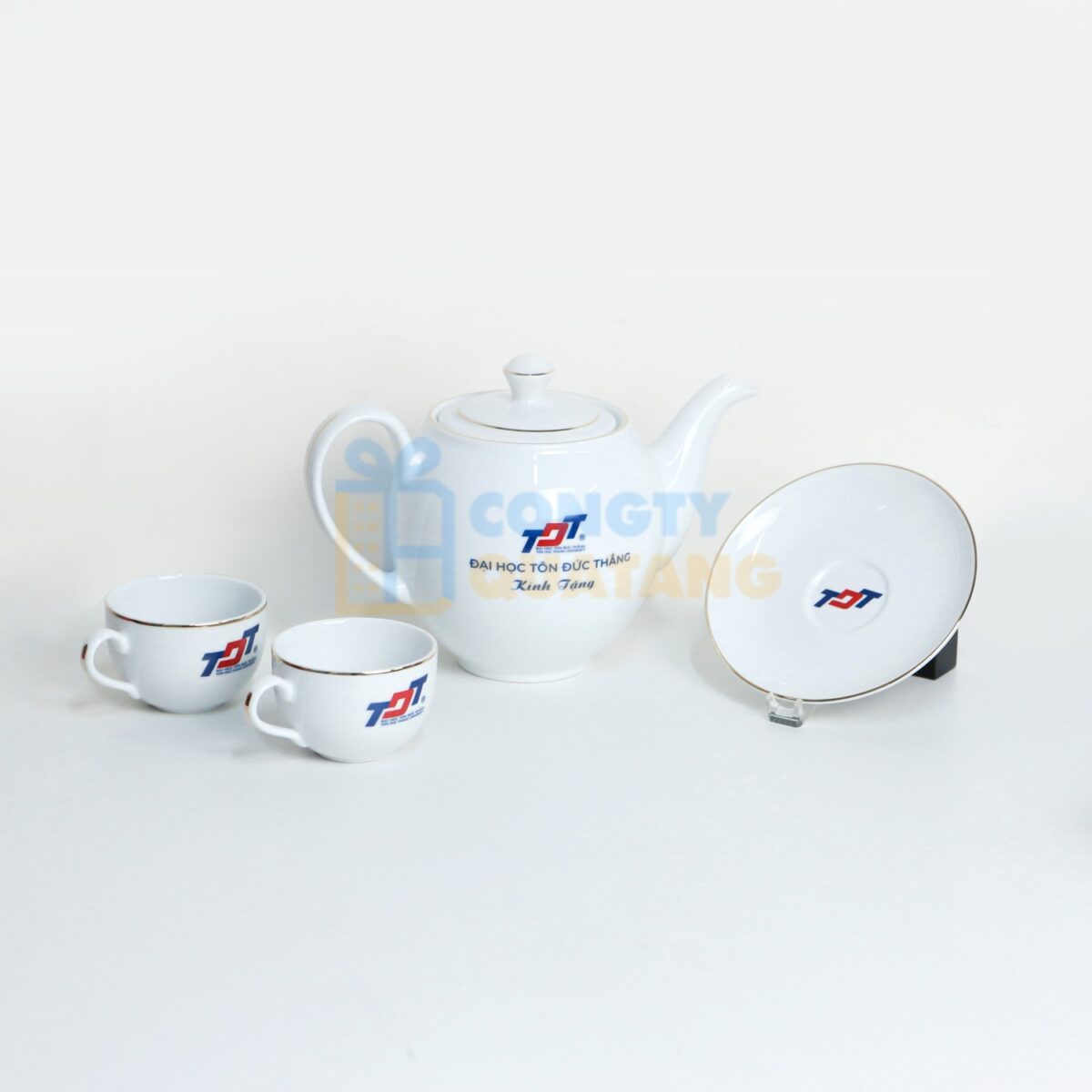 Minh Long 0.8L Camellia Chỉ Vàng Ceramic Tea Set A001_01803801403