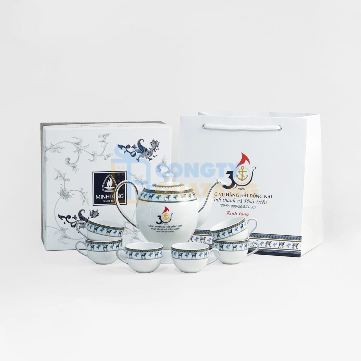 Minh Long 0.8L Camellia Lộc Lạc Ceramic Tea Set A001_01803848503