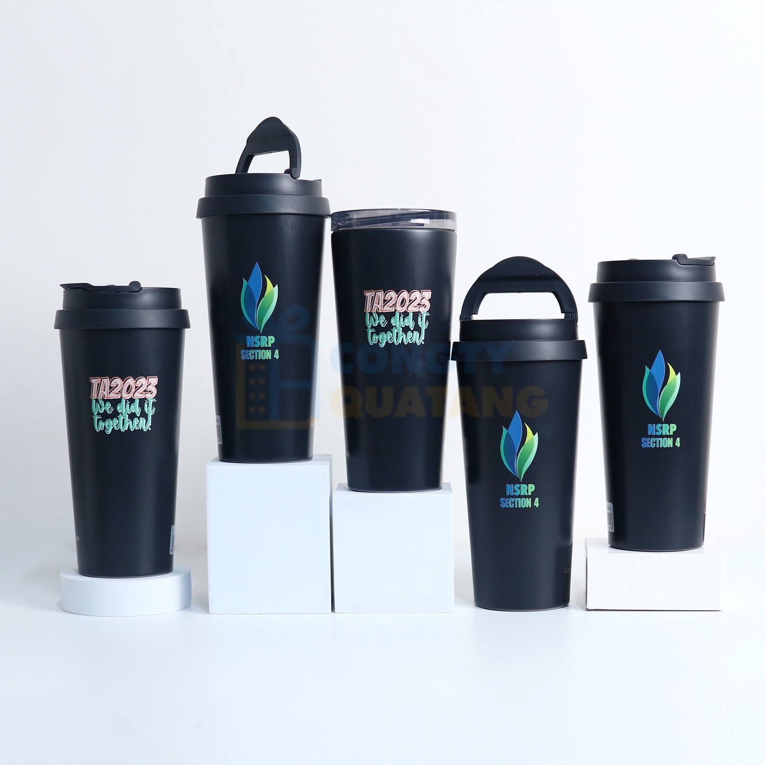 An engraved tumbler adds a personal, premium touch clients can use every day